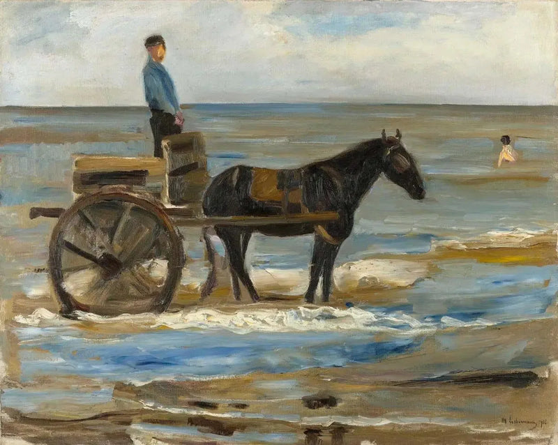 O carrinho do salva-vidas - Max Liebermann