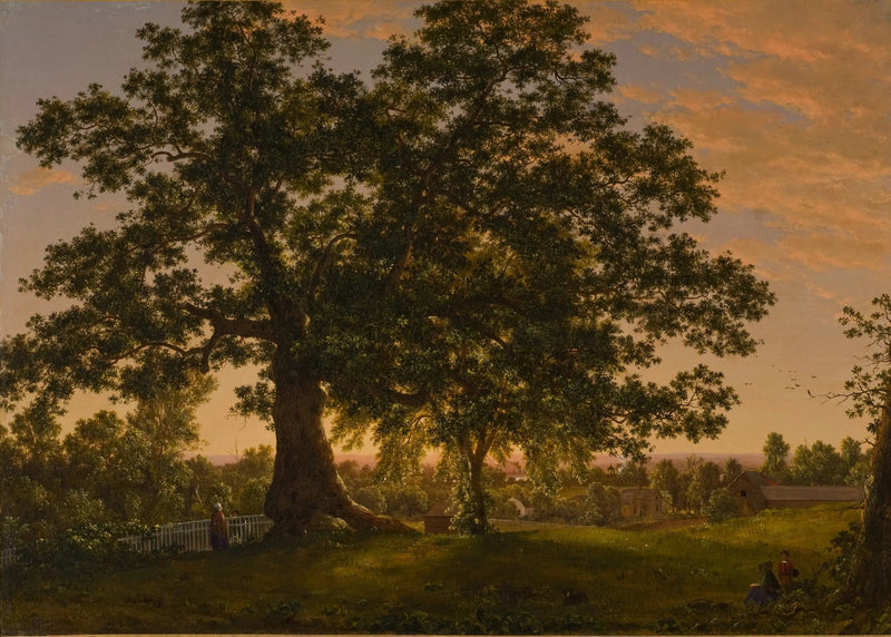 O Charter Oak em Hartford - Frederic Edwin Church