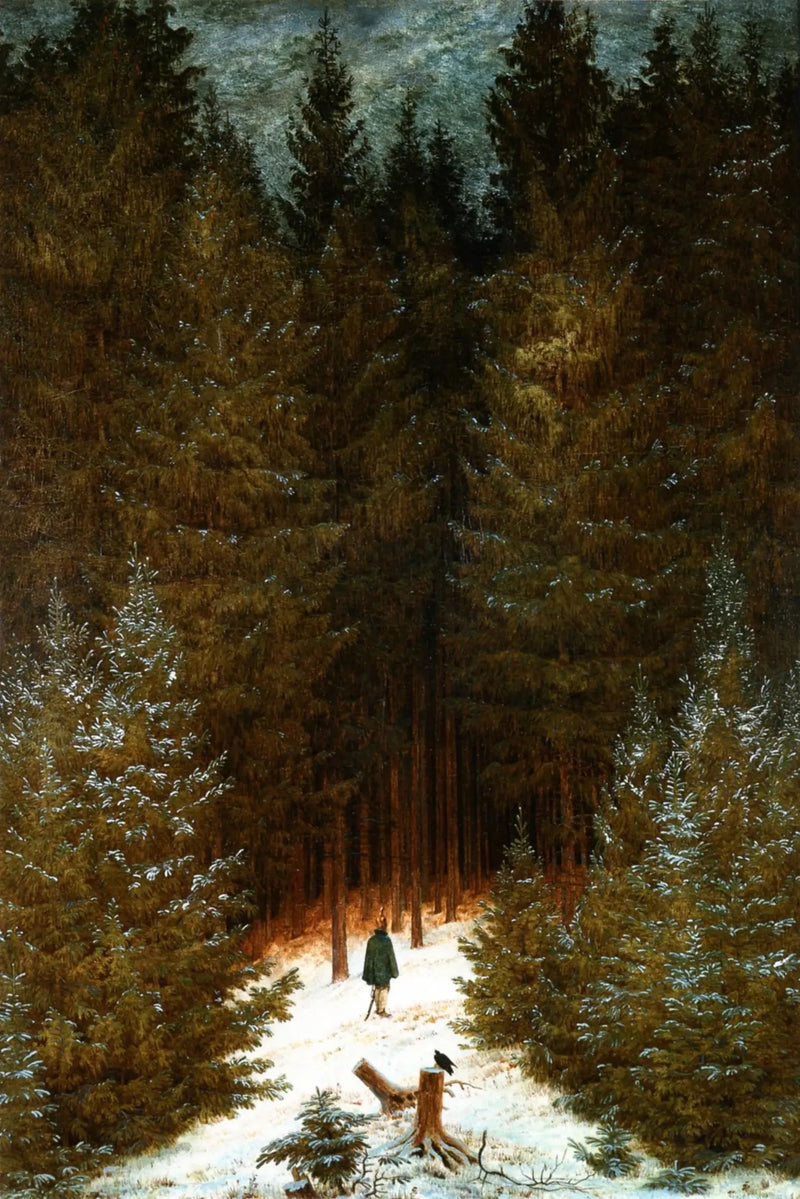 O Caçador na Floresta - Caspar David Friedrich