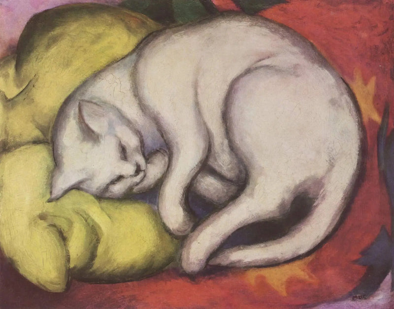 O gato branco - Franz Marc
