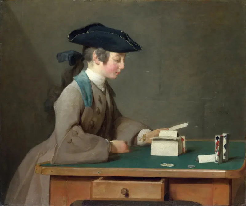 O Castelo de Cartas - Jean Simeón Chardin