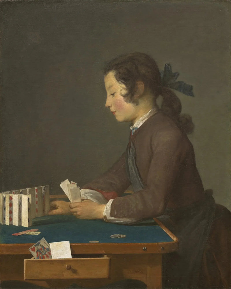 O Castelo de Cartas - Jean Simeón Chardin