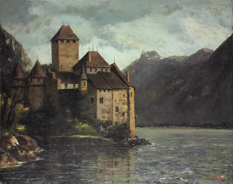 O Castelo de Chillon - Gustave Courbet