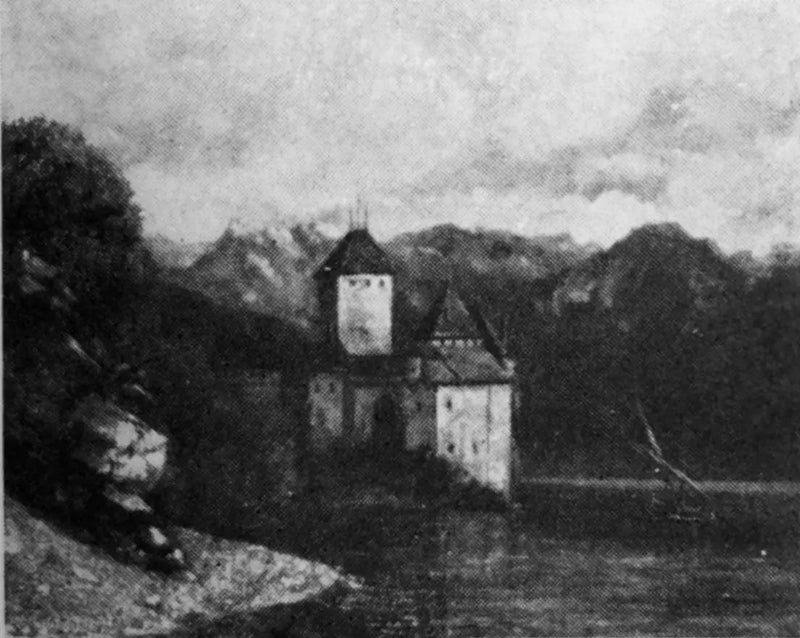 O Castelo de Chillon - Gustave Courbet