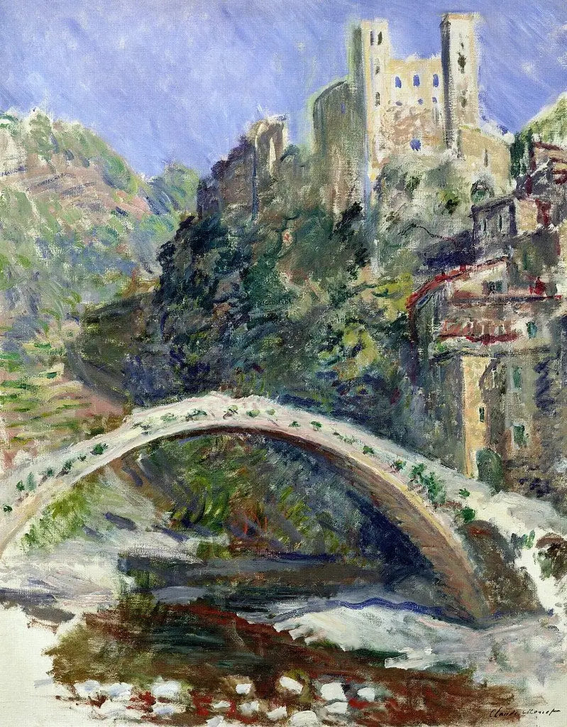 O castelo de Dolceacqua - Claude Monet