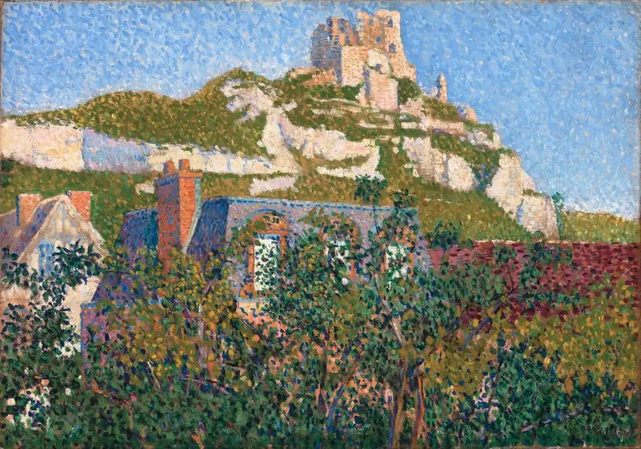 O Castelo Gaillard, vista da minha janela, Petit-Andely - Paul Signac