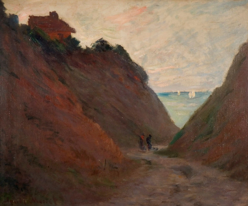 O Caminho Cavado na Falésia em Varangéville - Claude Monet