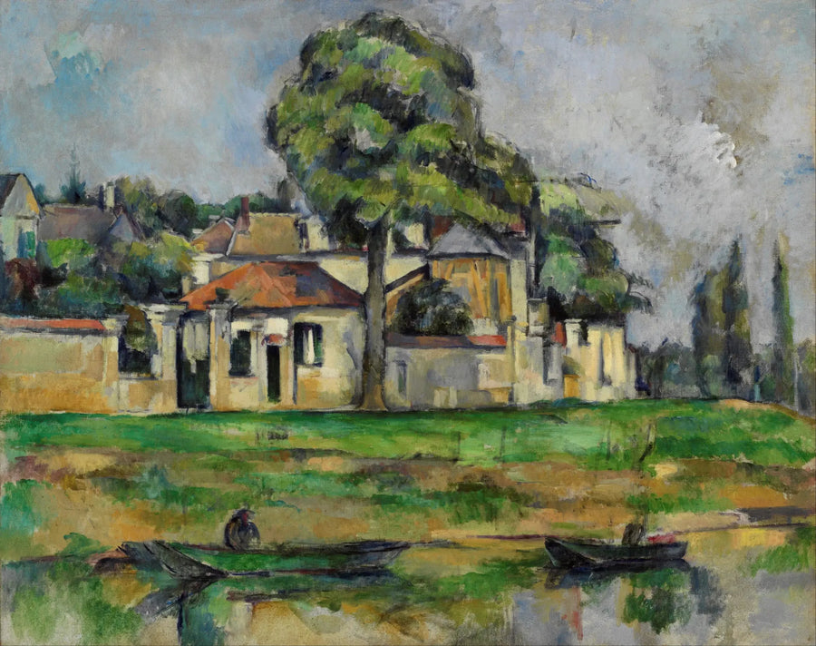 O Caminho de Arrasto nas Margens do Marne em Créteil - Paul Cézanne