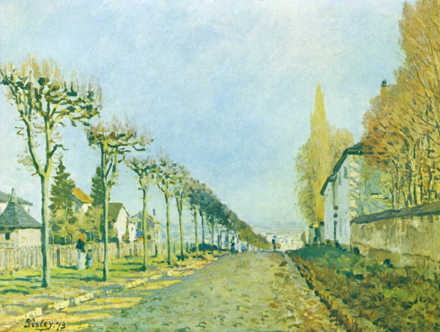 O Caminho da Máquina, Louveciennes - Alfred Sisley