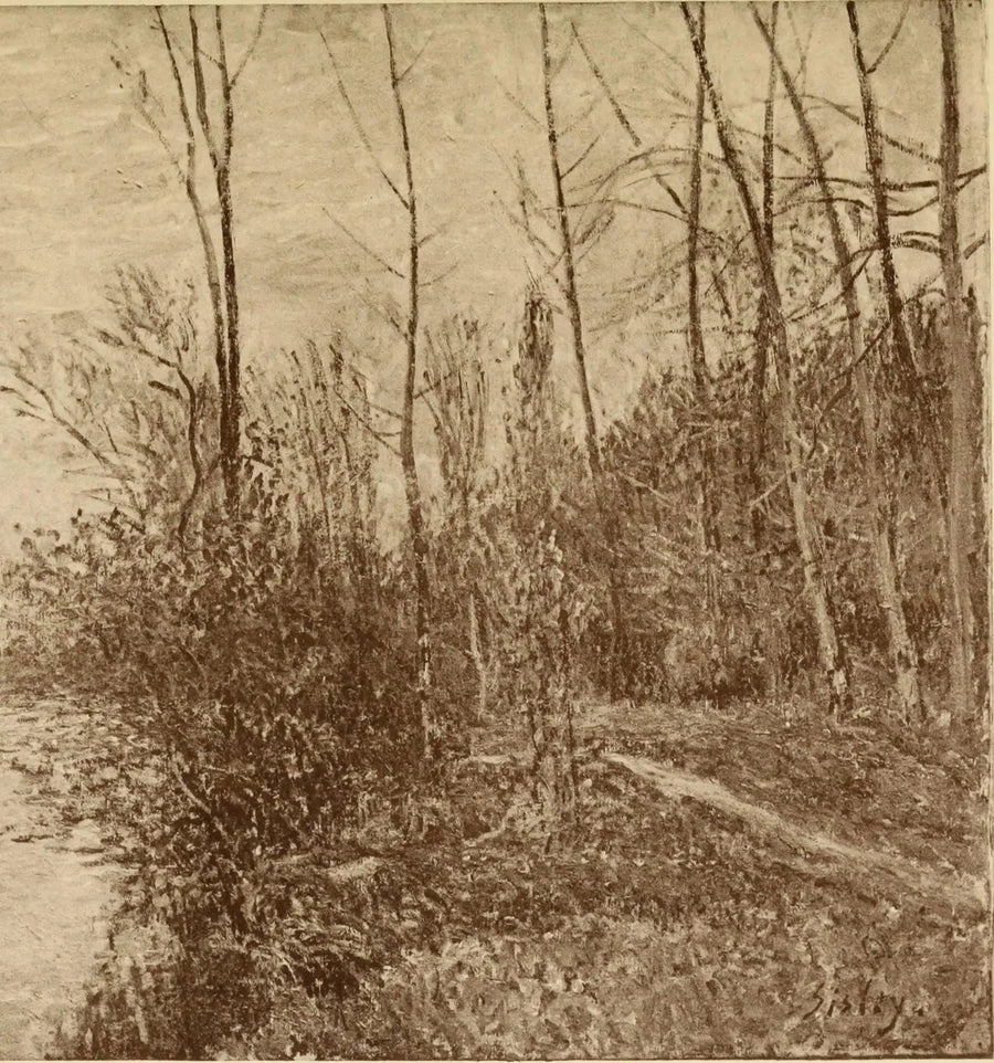 O Caminho dos Pequenos Prados em By. Tempo de Tempestade - Alfred Sisley
