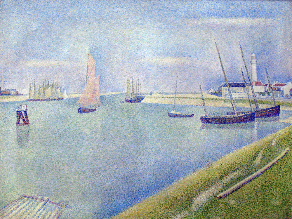 Le Chenal de Gravelines, en direction de la mer - Georges Seurat image 1 reproduction réalisée par Alpha Reproduction