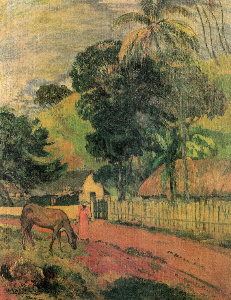 O cavalo no caminho - Paul Gauguin