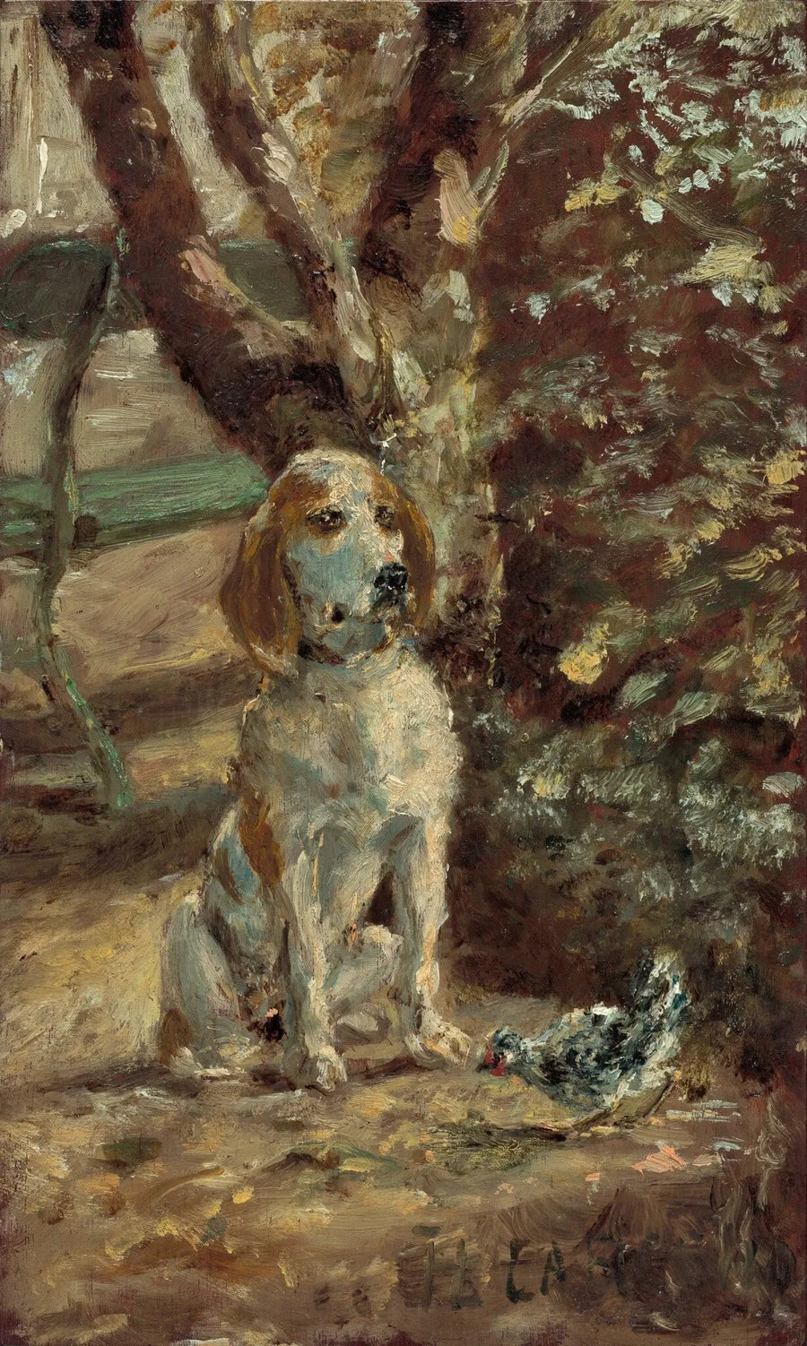 O cachorro do artista Flecha - Henri de Toulouse-Lautrec
