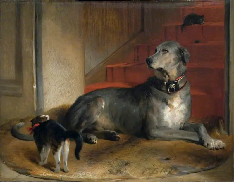 O cachorro de Lady Blessington: A barreira - Edwin Henry Landseer