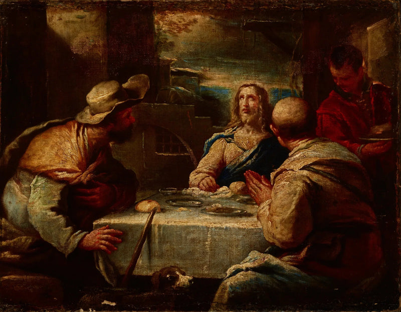 O Cristo em Emaús - Luca Giordano