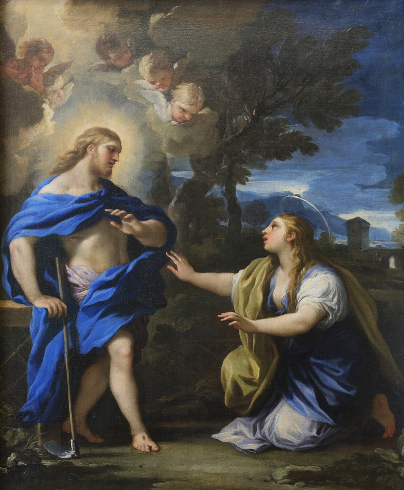 O Cristo aparecendo para Maria Madalena - Luca Giordano