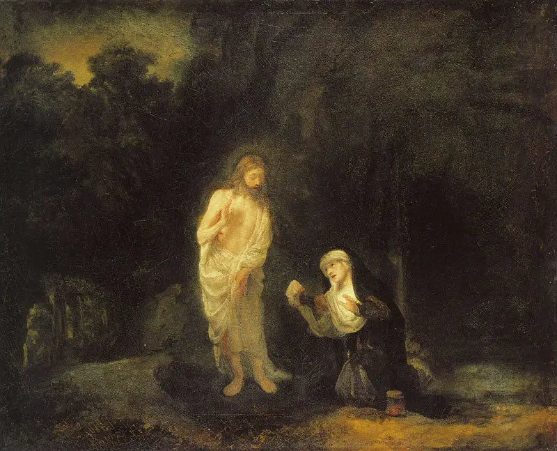 O Cristo aparecendo a Maria Madalena, « Noli me tangere » - Rembrandt
