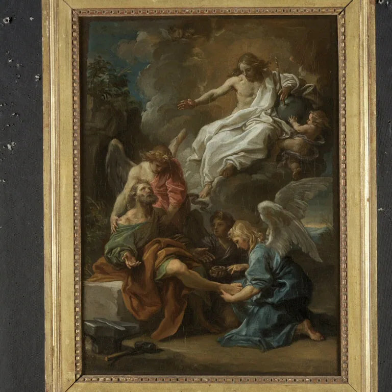 O Cristo aparecendo a São Ampélio - Pompeo Batoni