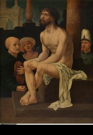 O Cristo sentado na pedra fria - Jan Gossaert