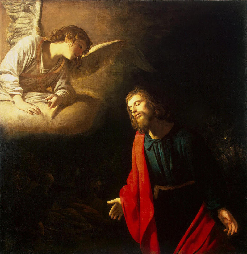 O Cristo no Jardim do Getsêmani (A Agonia no Jardim) - Gerrit van Honthorst
