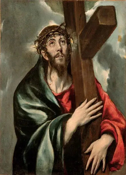 Cristo com a cruz - El Greco