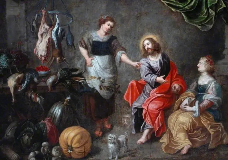 O Cristo com Marta e Maria em Betânia - Peter Paul Rubens