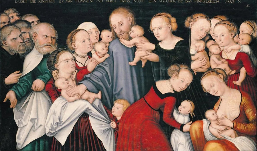 O Cristo abençoando as crianças - Lucas Cranach, o Velho