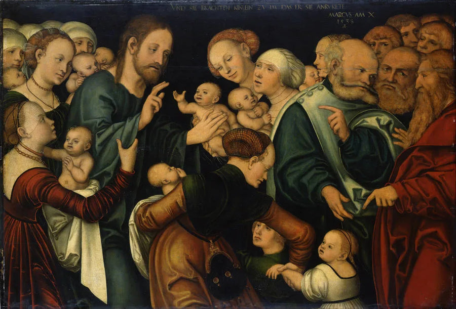 O Cristo abençoando as crianças - Lucas Cranach, o Velho
