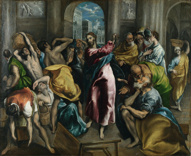 Cristo expulsando os vendedores do Templo - El Greco