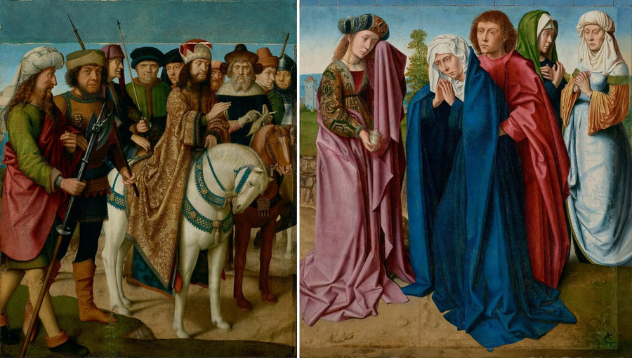 O Cristo crucificado na cruz - Gérard David