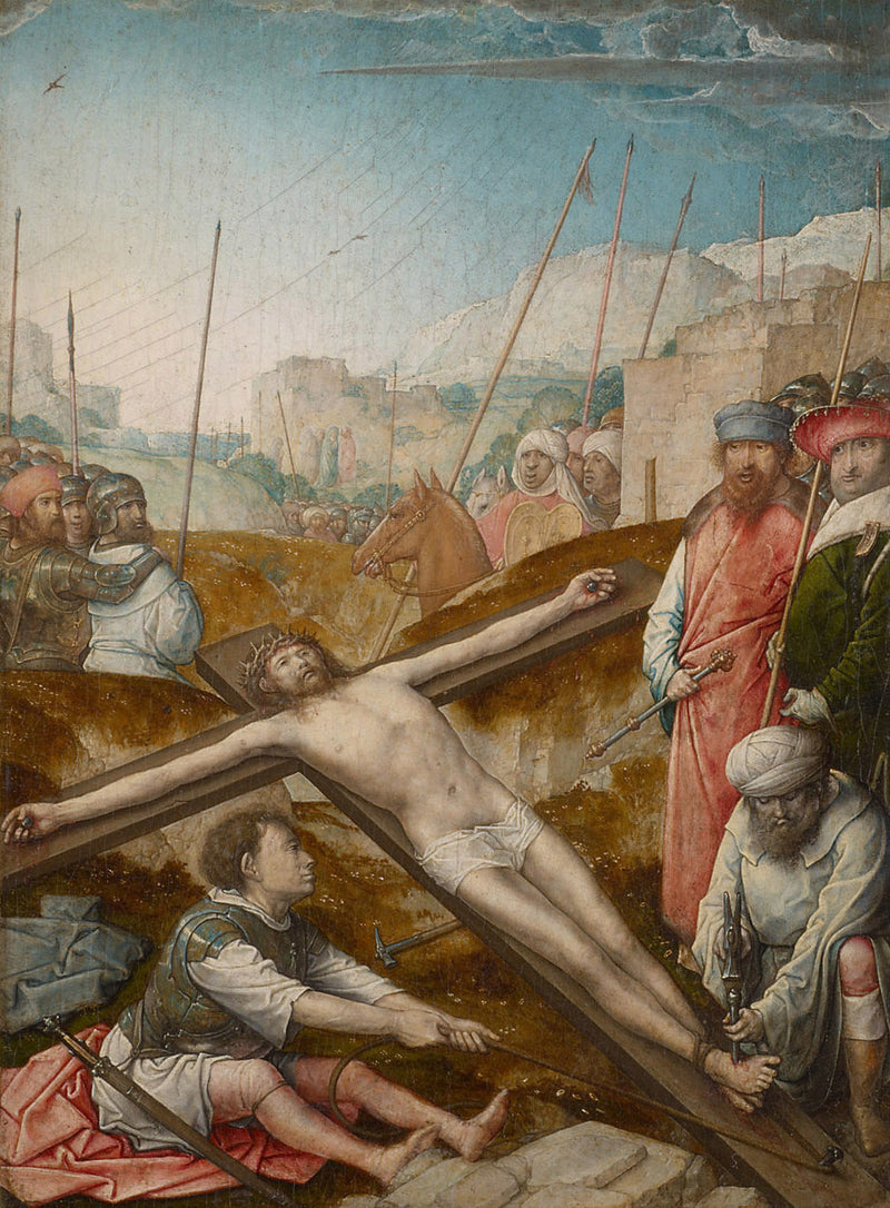 Cristo crucificado na cruz - Juan de Flandes