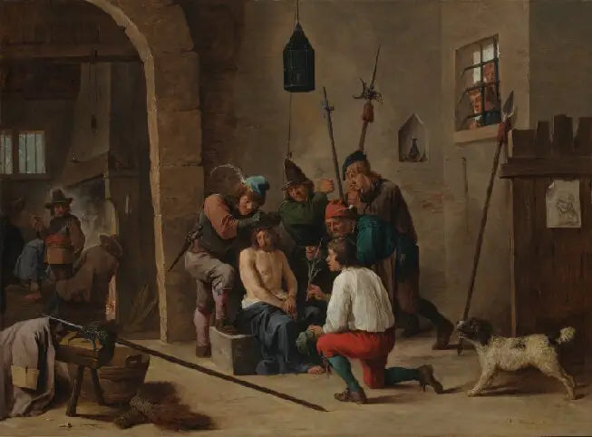 Cristo coroado de espinhos - David Teniers Júnior