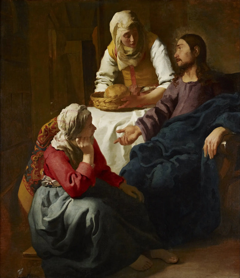 Cristo na casa de Marta e Maria - Johannes Vermeer