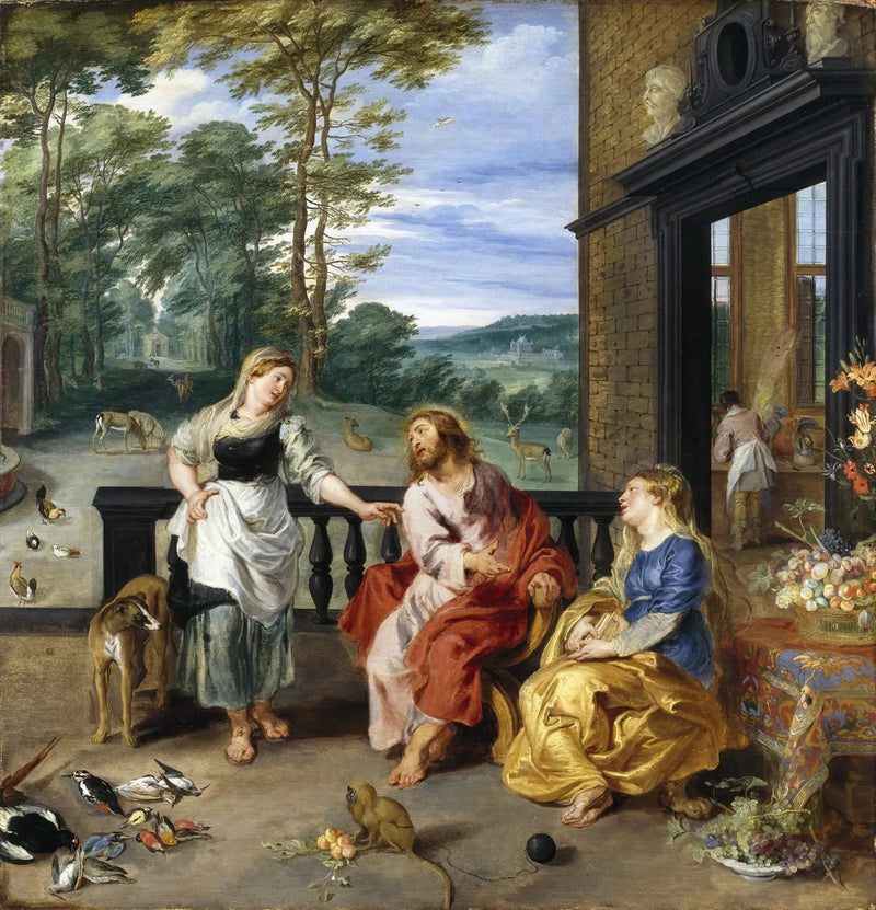 O Cristo na casa de Marta e Maria - Peter Paul Rubens