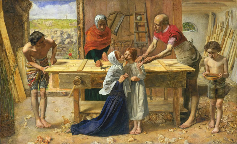 O Cristo na casa de seus pais - John Everett Millais