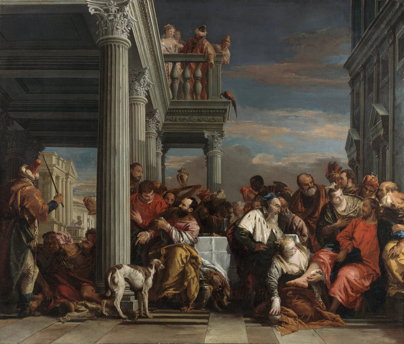 Cristo na casa de Simão, o fariseu - Giovanni Battista Tiepolo
