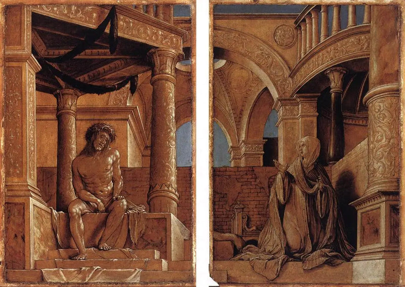 Cristo da Dor e a Virgem em lágrimas - Hans Holbein, o Jovem