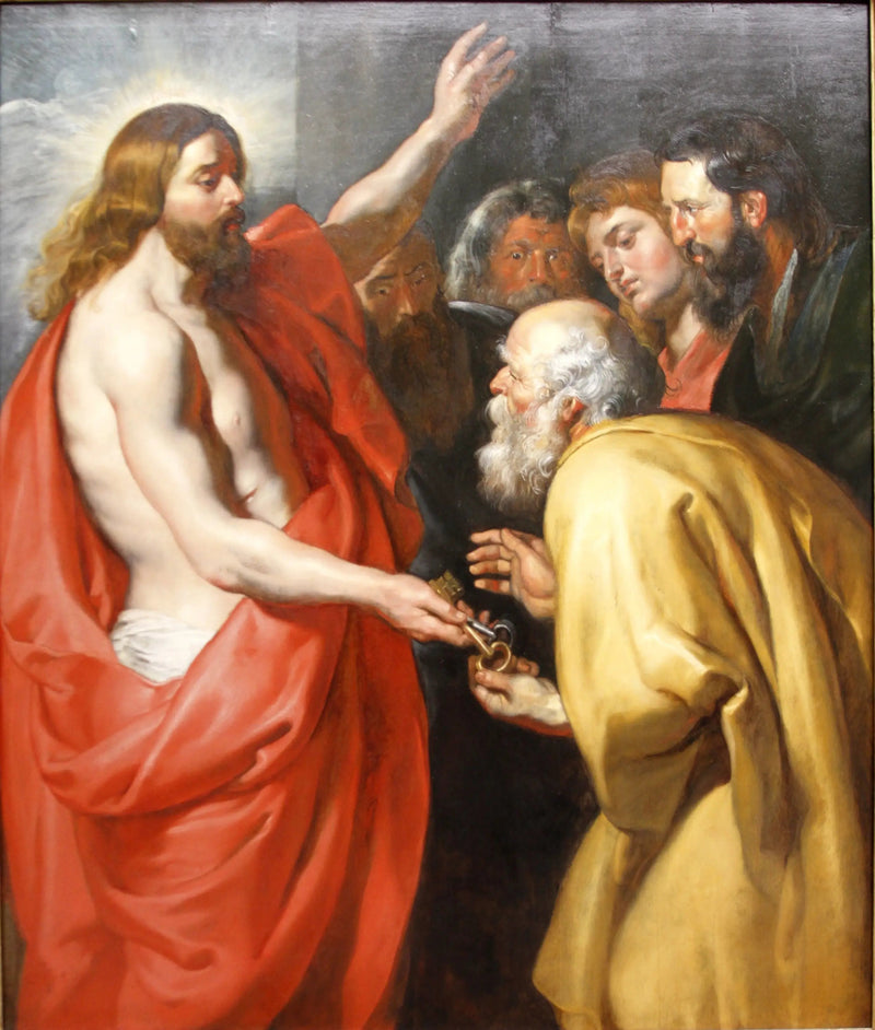 O Cristo entregando as chaves a São Pedro - Peter Paul Rubens