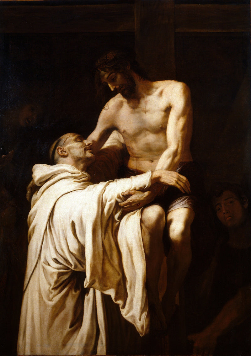 O Cristo beijando São Bernardo - Francisco Ribalta