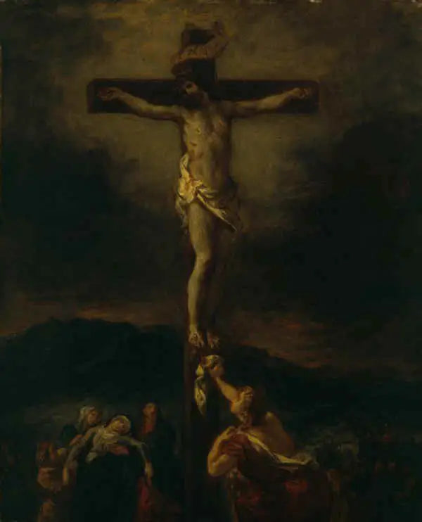 O Cristo na cruz com as santas mulheres - Eugène Delacroix