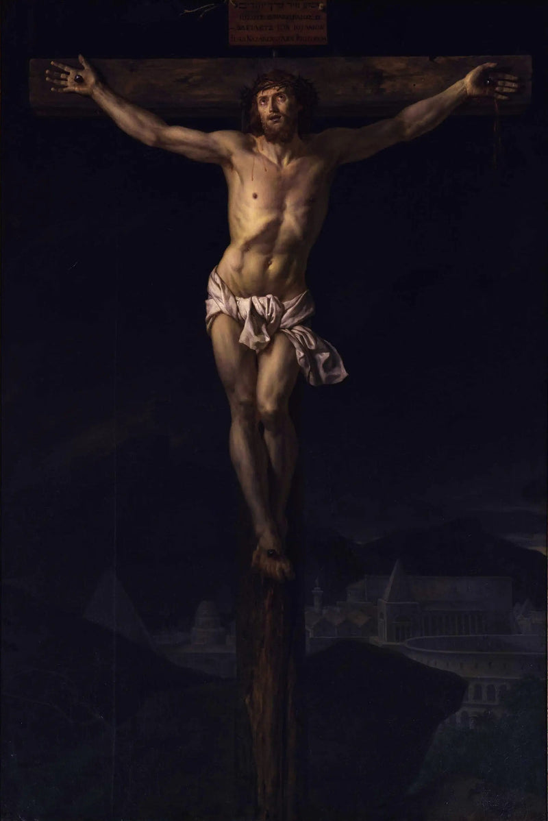 O Cristo na cruz - Jacques-Louis David