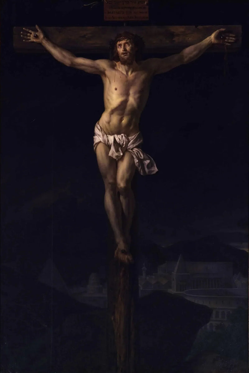 O Cristo na cruz - Jacques-Louis David