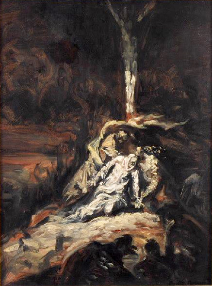 O Cristo na cruz, ou A Virgem aos pés da Cruz - Émile Bernard
