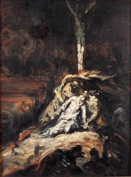 O Cristo na cruz, ou A Virgem aos pés da Cruz - Émile Bernard