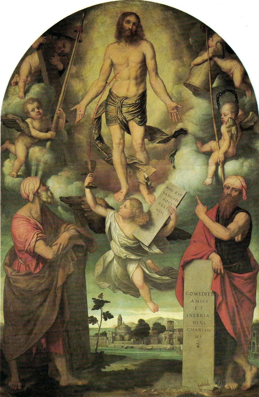 O Cristo em Paixão com Moisés e Salomão - Alessandro Bonvicino