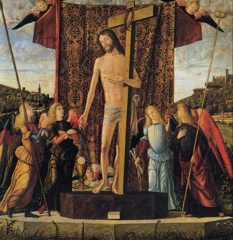 O Cristo entre quatro anjos - Vittore Carpaccio