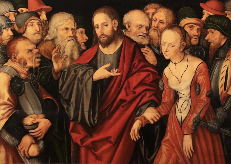 O Cristo e a adultéria - Lucas Cranach, o Velho