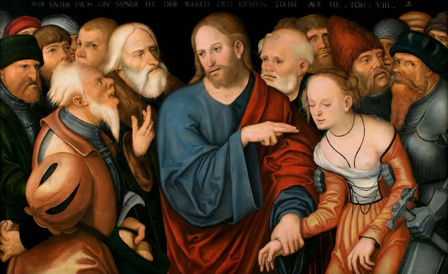 Cristo e a mulher adúltera - Lucas Cranach, o Velho