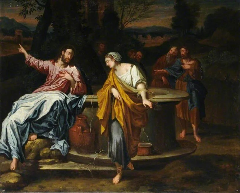 O Cristo e a Samaritana no poço - Annibale Carracci