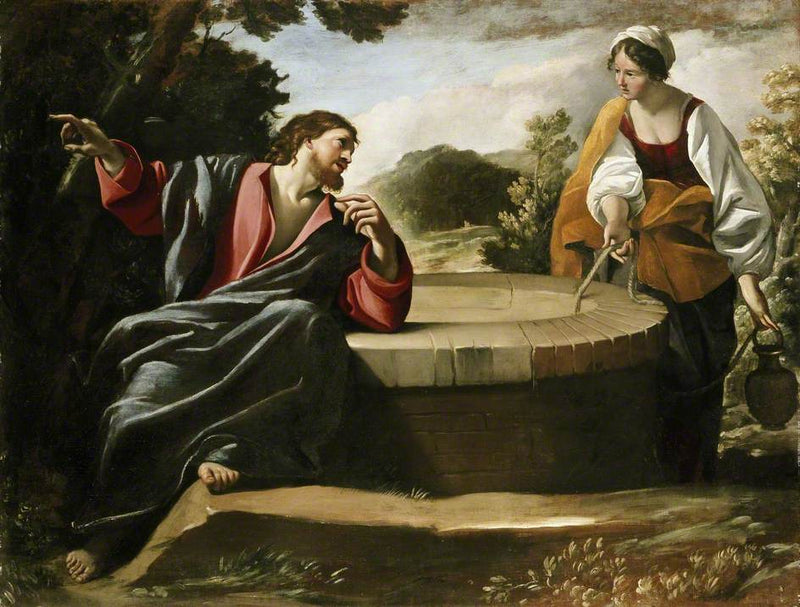 O Cristo e a Samaritana - Giovanni Lanfranco